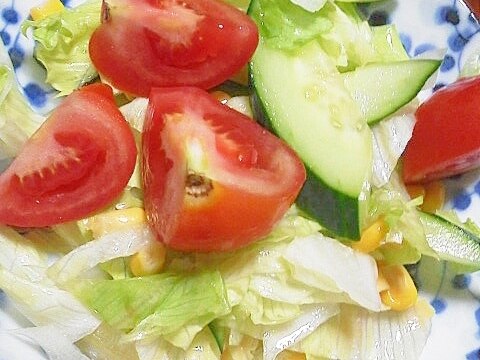 簡単生野菜サラダ